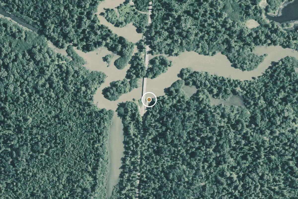 Aerial view of Big Cypress Creek Boat Ramp