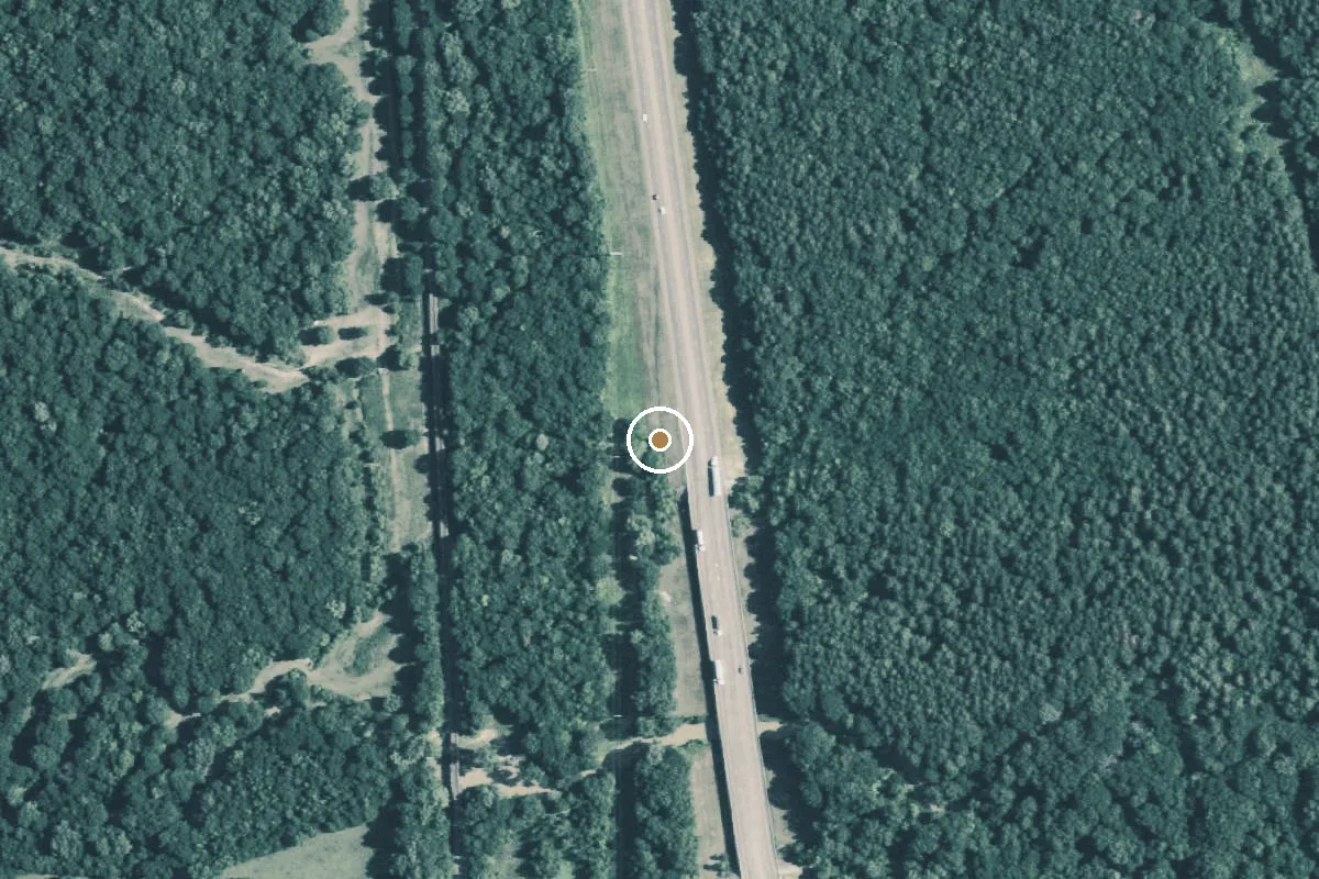 Aerial view of Big Cypress Creek Boat Ramp