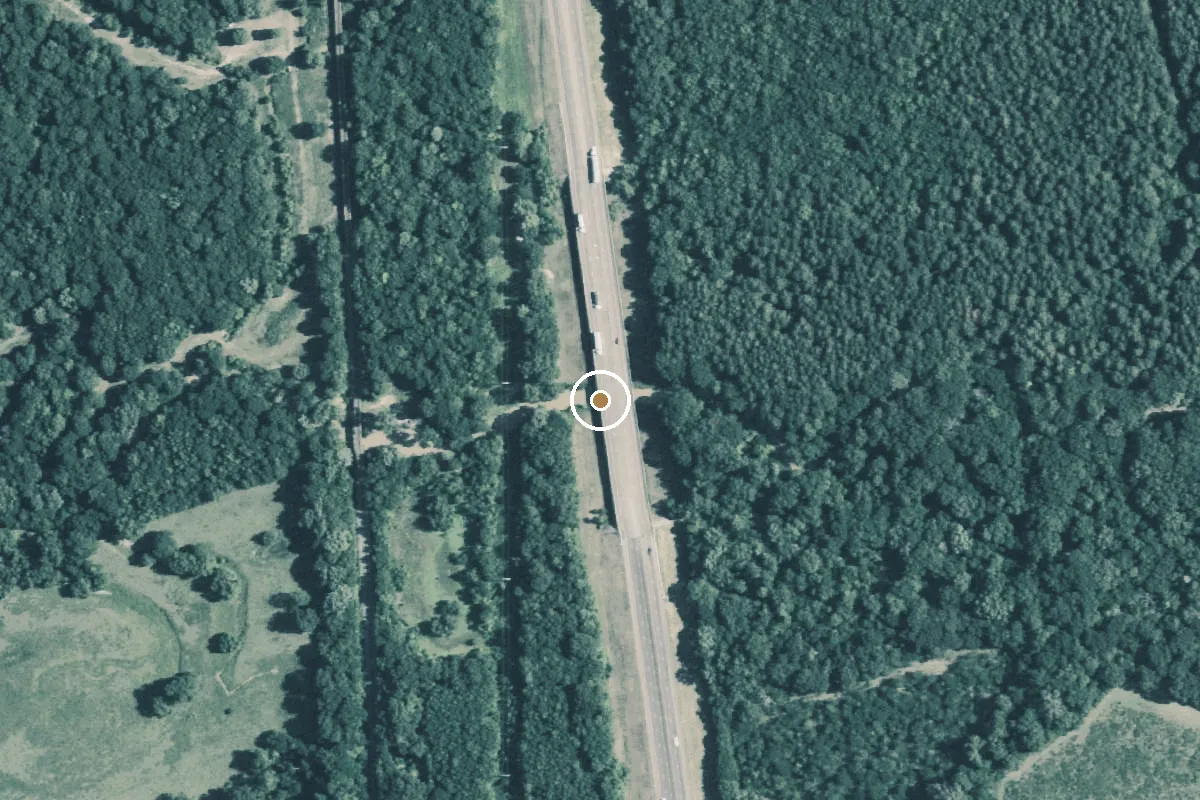 Aerial view of Big Cypress Creek Boat Ramp