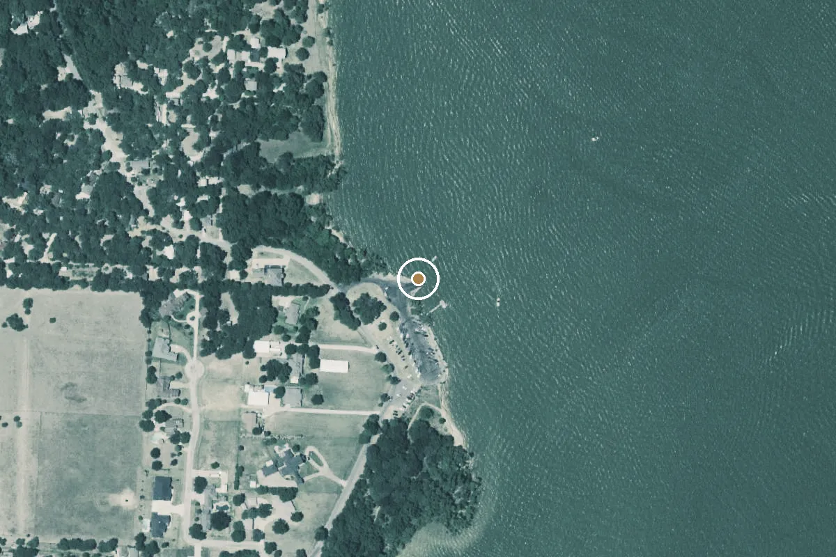Aerial view of Big Sandy Park Boat Ramp