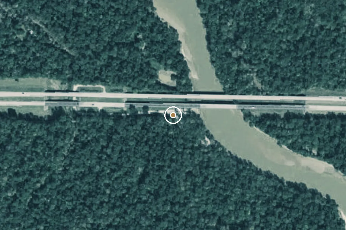 Aerial view of Big Thicket National Preserve Boat Ramp