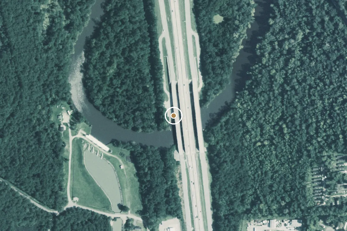 Aerial view of Big Thicket National Preserve Boat Ramp
