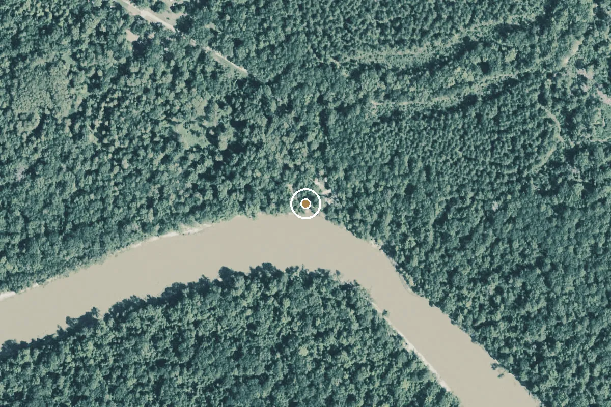 Aerial view of Big Thicket National Preserve Boat Ramp