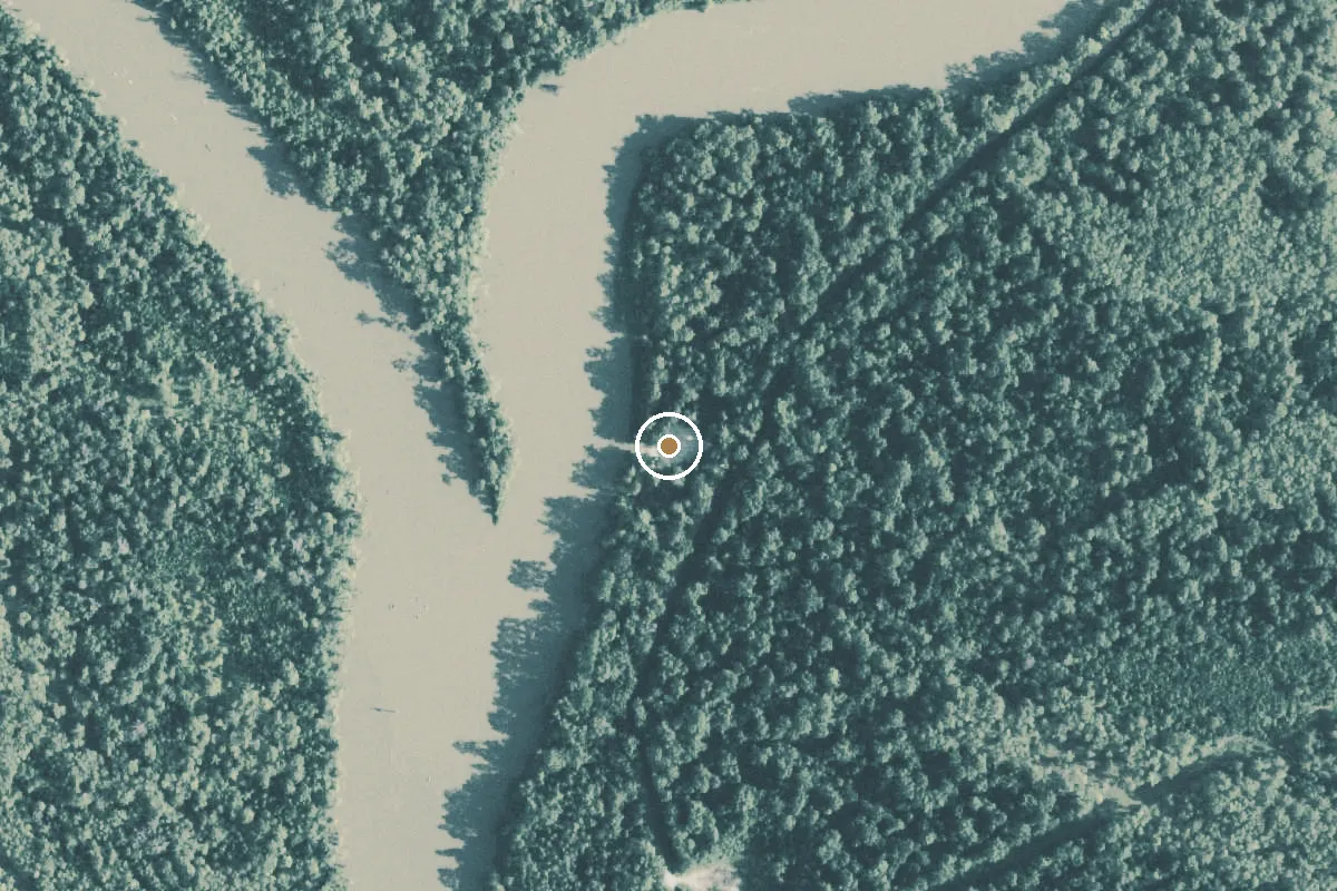 Aerial view of Big Thicket National Preserve Boat Ramp
