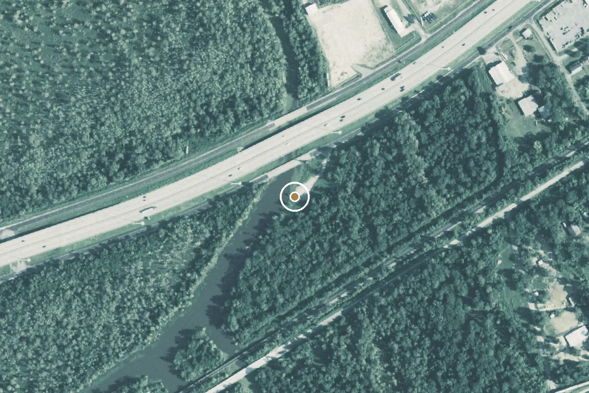 Aerial view of Big Thicket National Preserve Boat Ramp