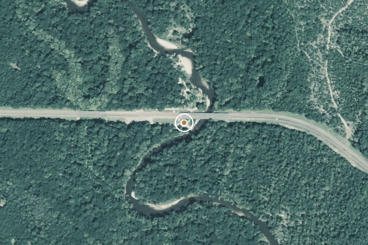 Aerial view of Big Thicket National Preserve Boat Ramp