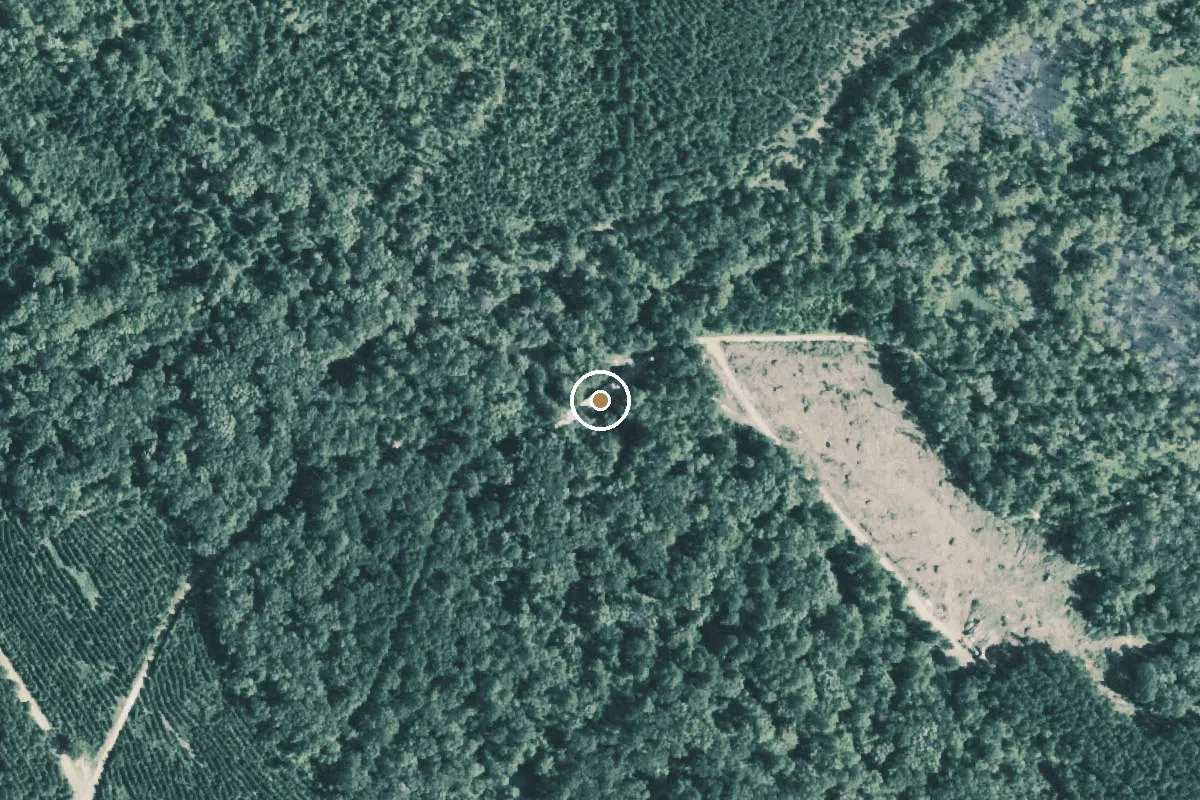 Aerial view of Black Cypress Bayou Boat Ramp