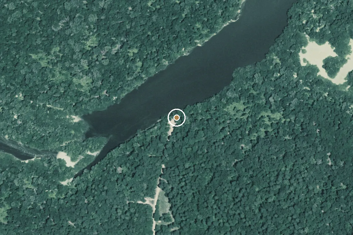 Aerial view of Black Point Boat Ramp