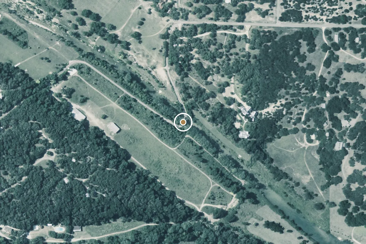Aerial view of Blanco Boat Ramp