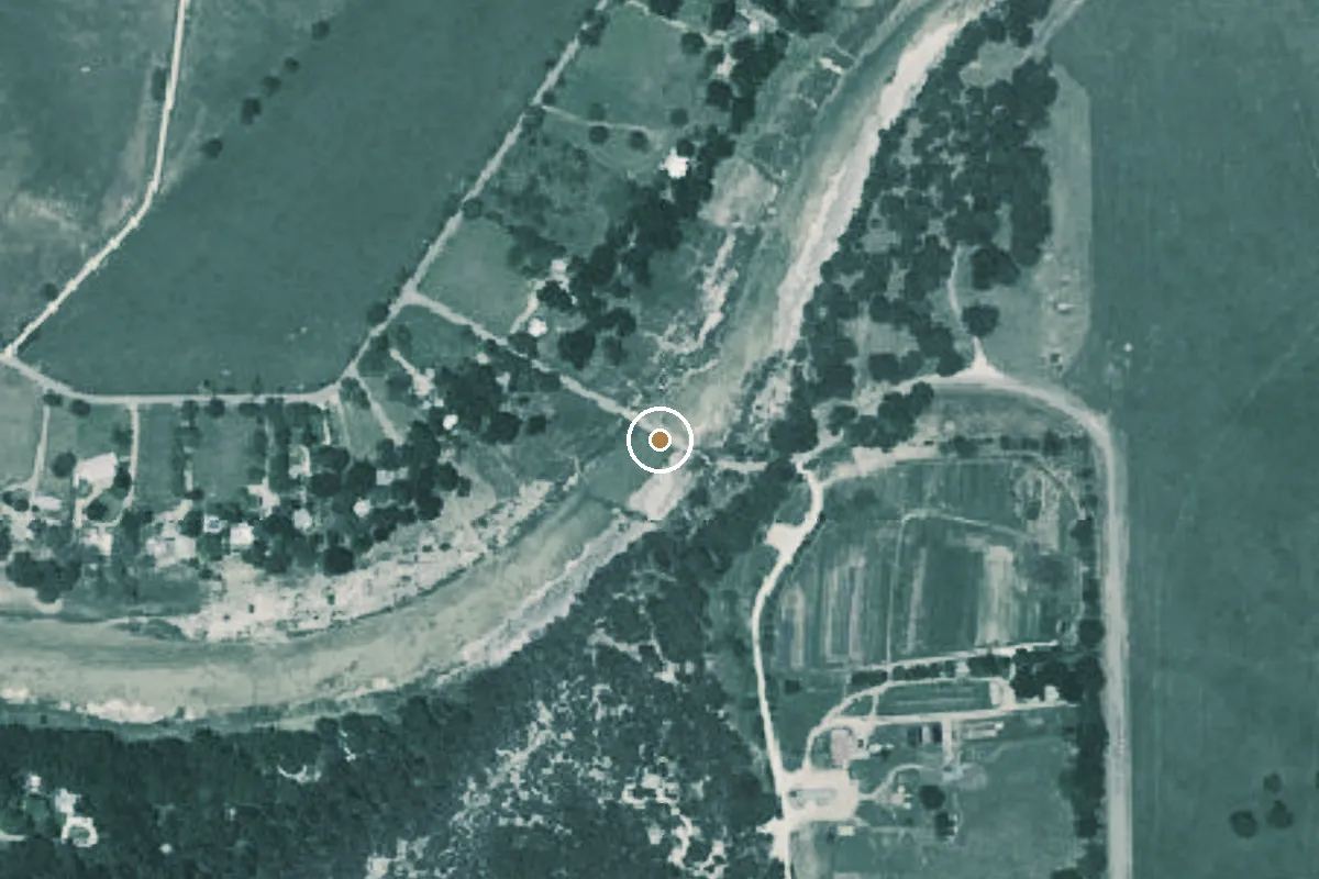 Aerial view of Blanco Boat Ramp