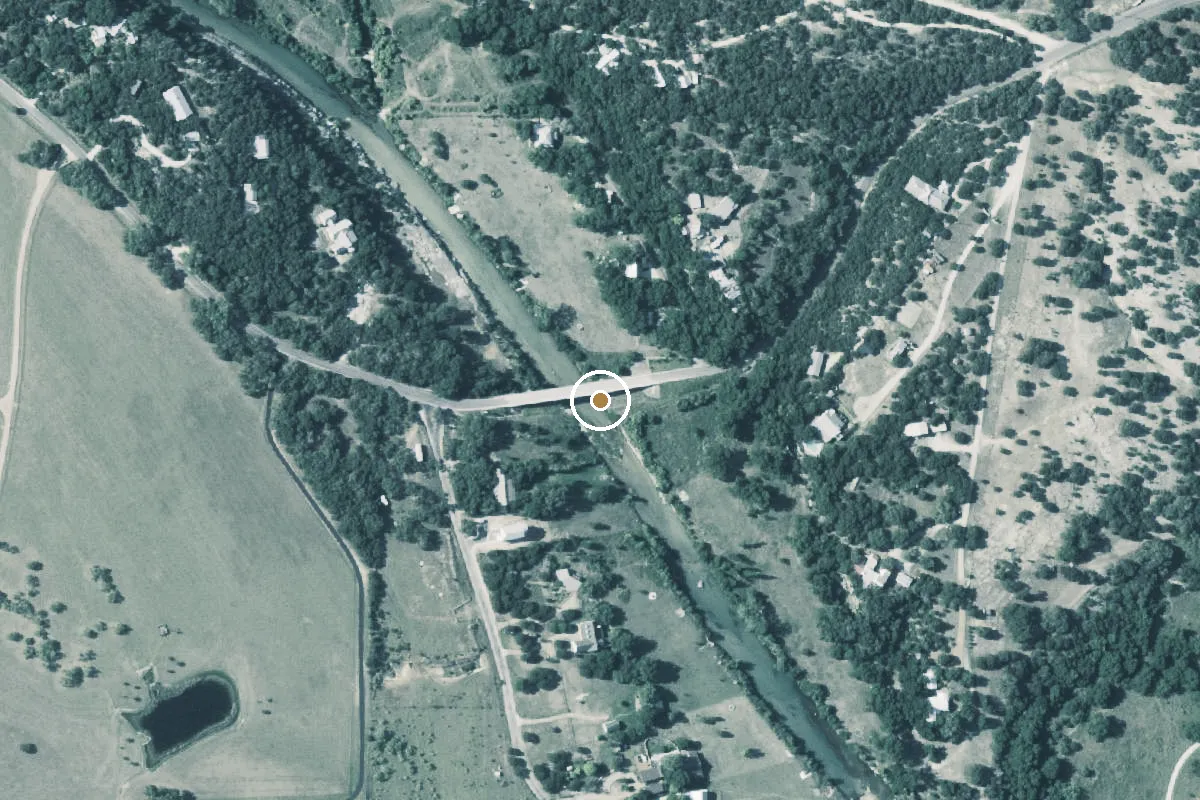 Aerial view of Blanco Boat Ramp
