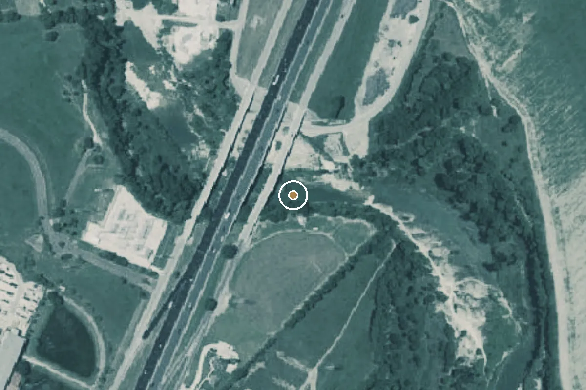 Aerial view of Blanco Shoals Natural Area Boat Ramp
