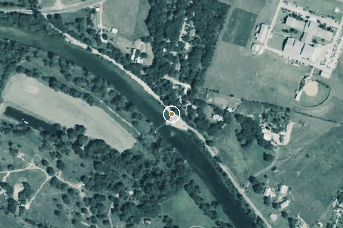 Aerial view of Blanco State Park Boat Ramp