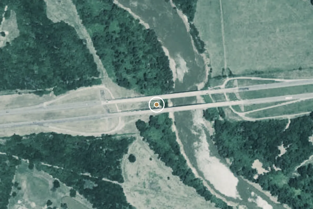 Aerial view of Brazos Boat Ramp
