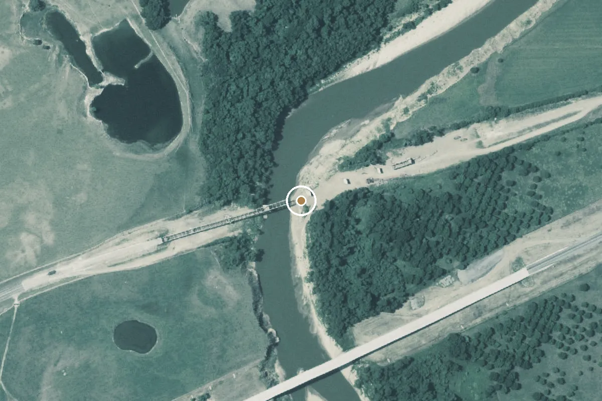 Aerial view of Brazos Boat Ramp