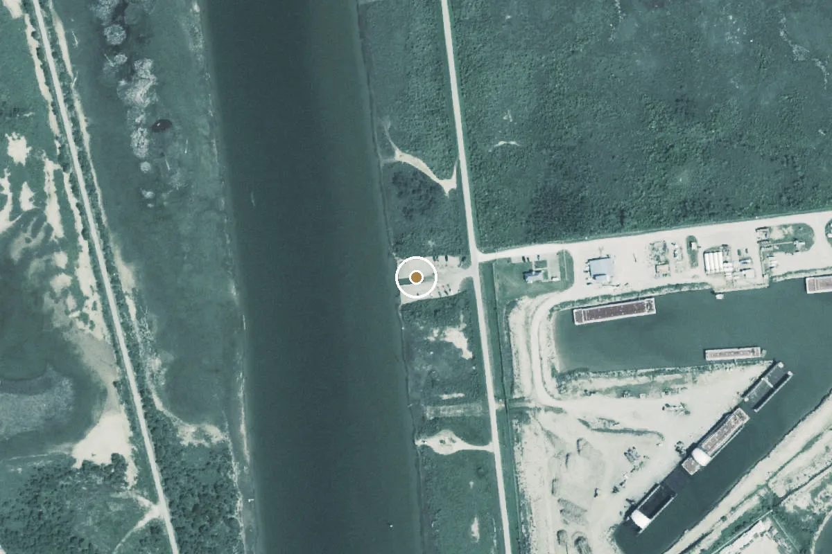 Aerial view of Brazos River Boat Ramp