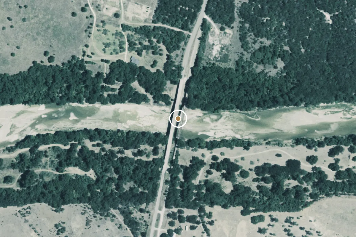 Aerial view of Brazos River Boat Ramp