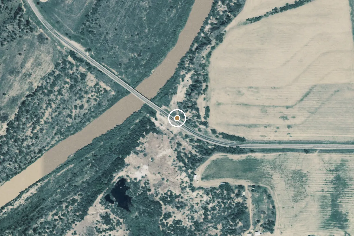 Aerial view of Brazos River Boat Ramp