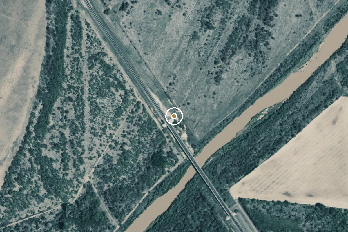 Aerial view of Brazos River Boat Ramp