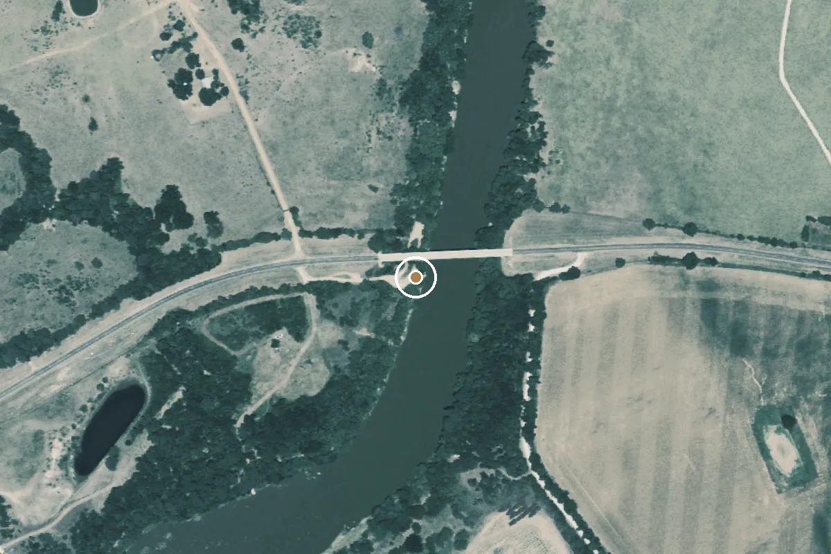 Aerial view of Brazos River Boat Ramp