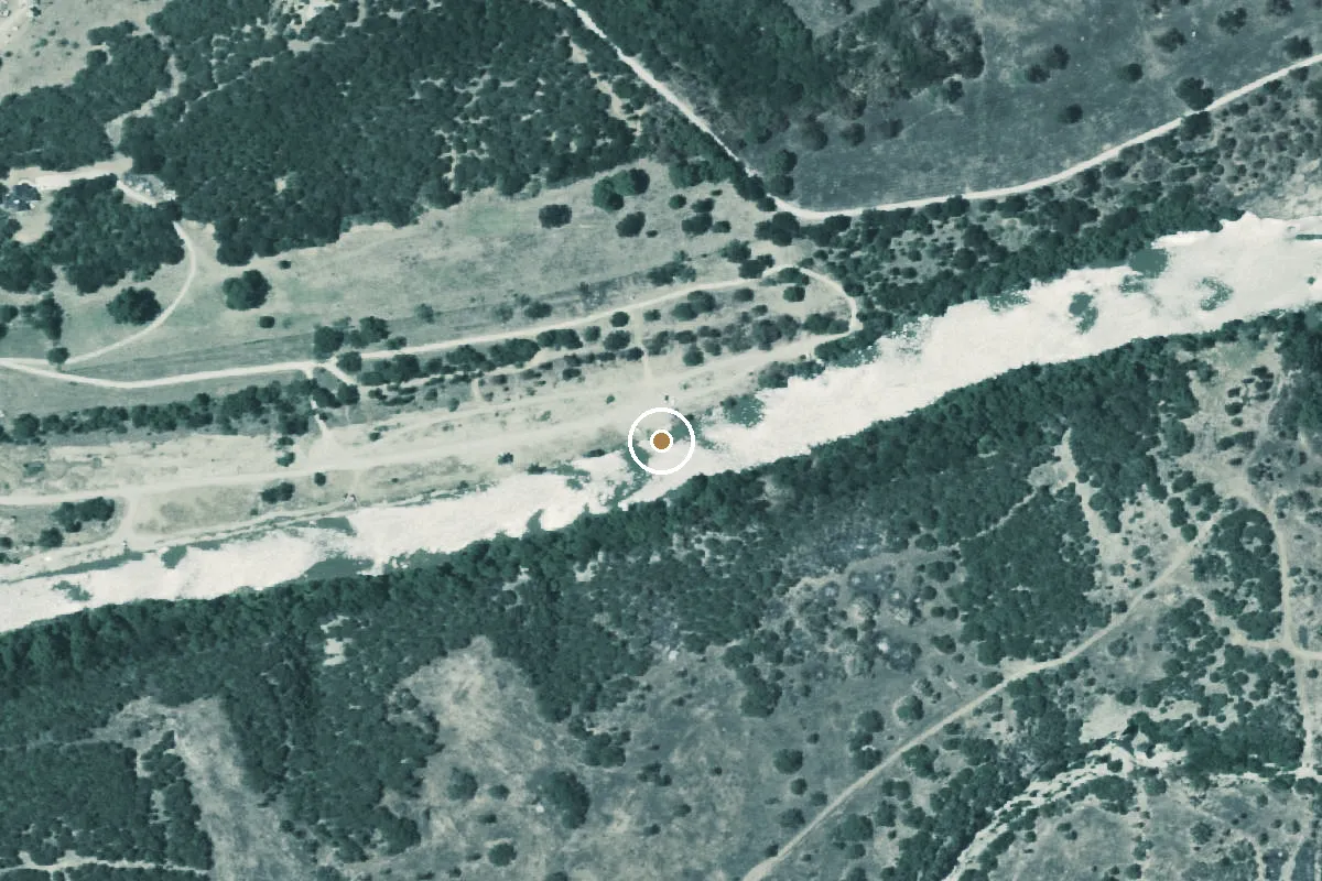 Aerial view of Brazos River Boat Ramp
