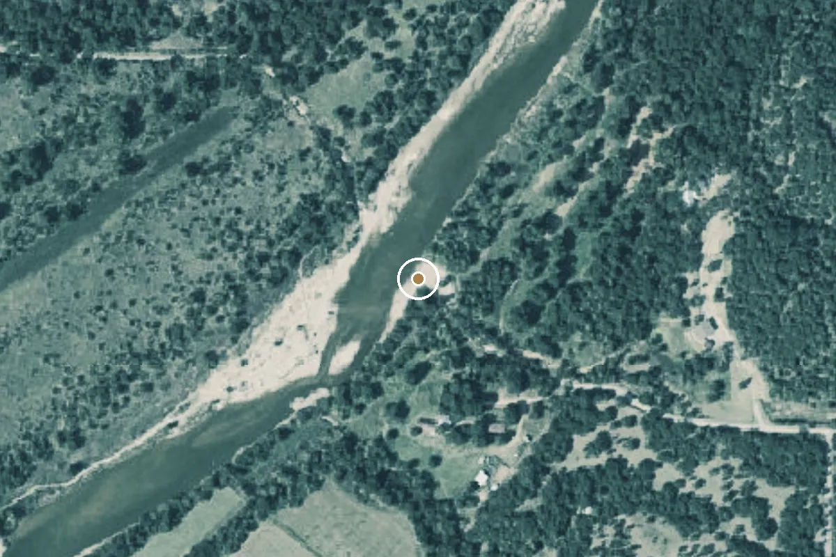 Aerial view of Brazos River Boat Ramp