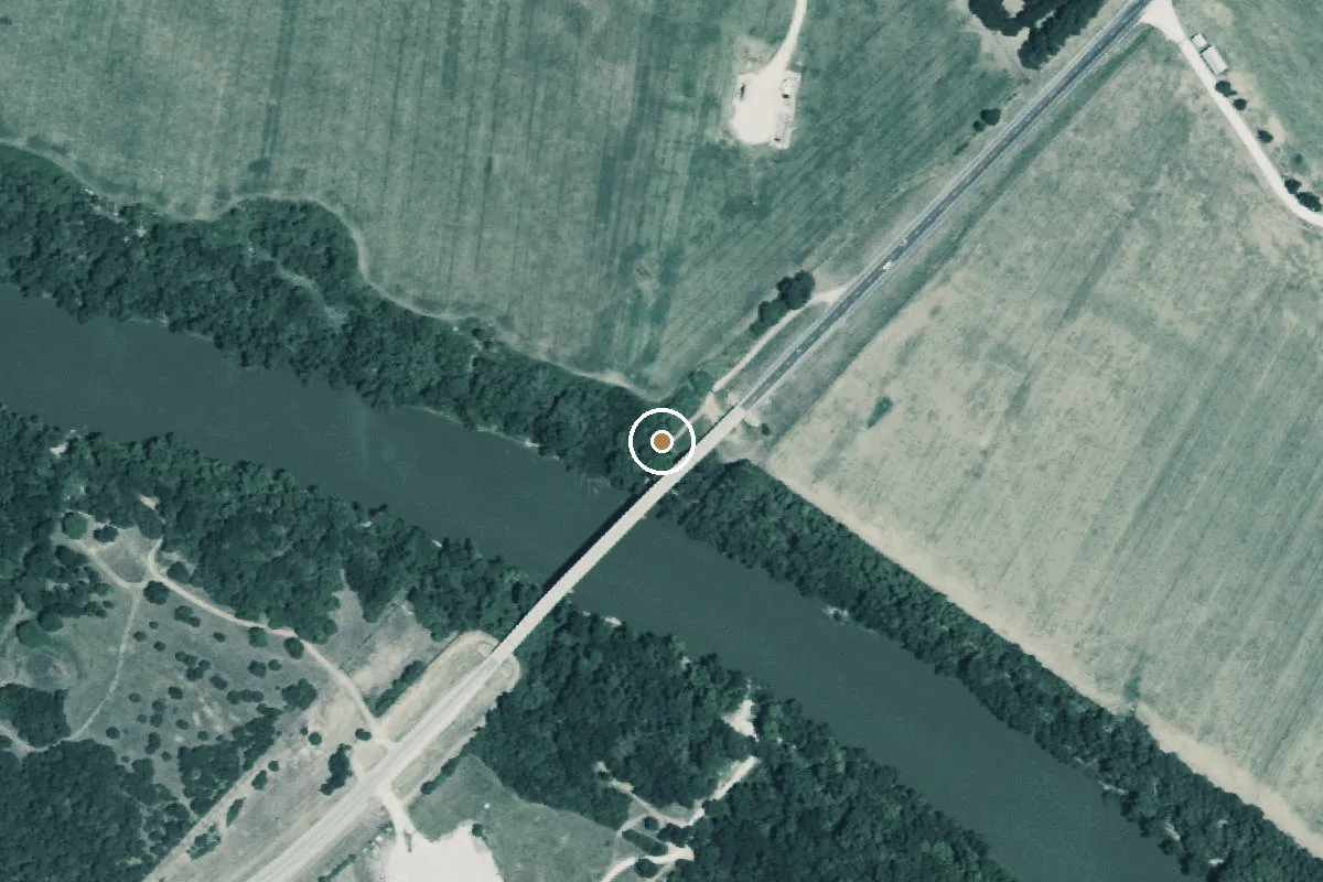 Aerial view of Brazos River Boat Ramp