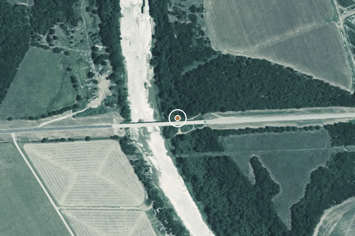 Aerial view of Brazos River Boat Ramp