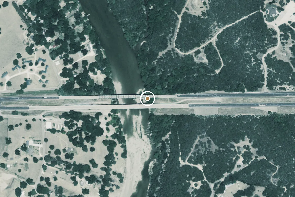 Aerial view of Brazos River Boat Ramp