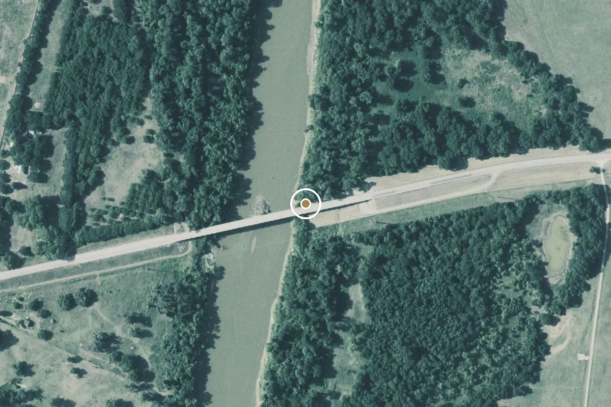 Aerial view of Brazos River Boat Ramp