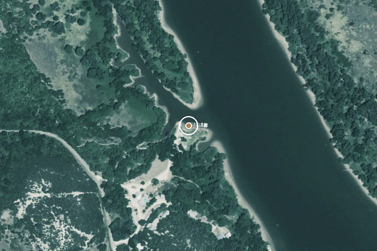 Aerial view of Brazos River Boat Ramp