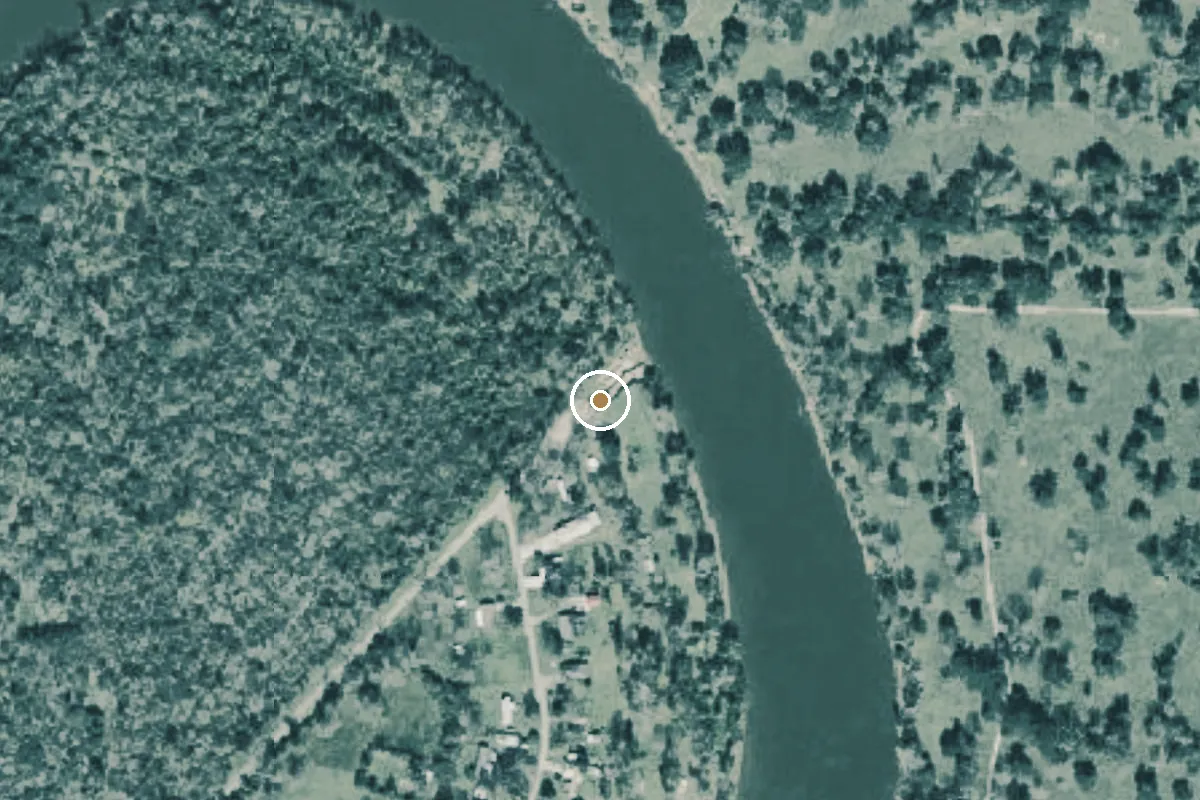 Aerial view of Brazos River Boat Ramp