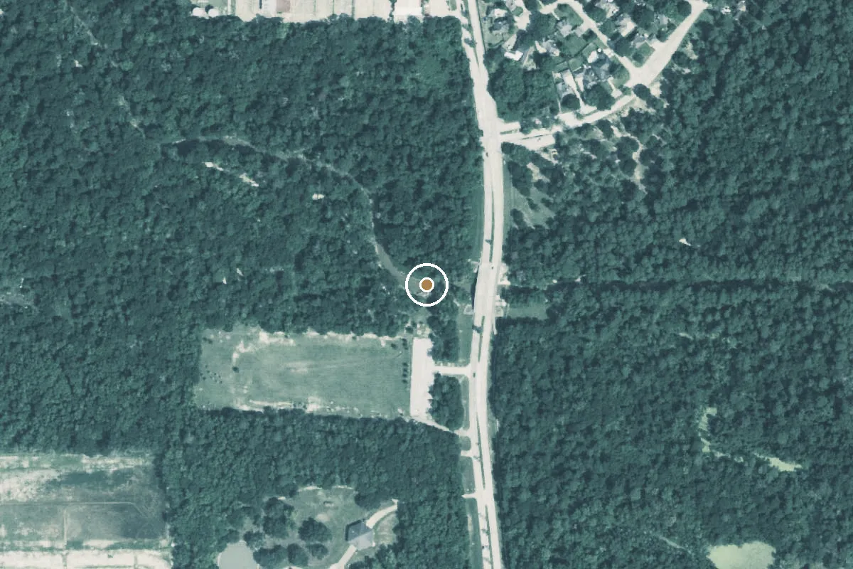 Aerial view of Bud Hadfield Park Boat Ramp