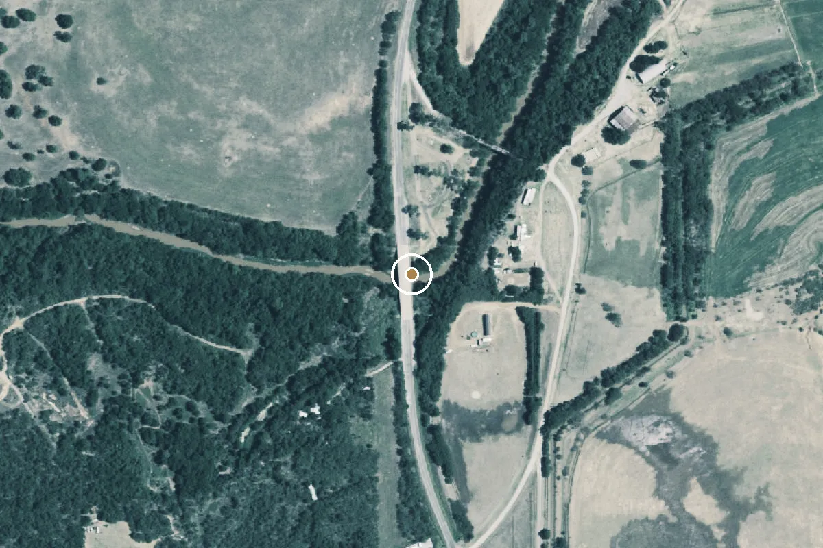 Aerial view of Burnett Park Boat Ramp