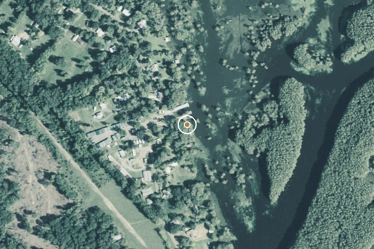 Aerial view of Caddo Lake Boat Ramp