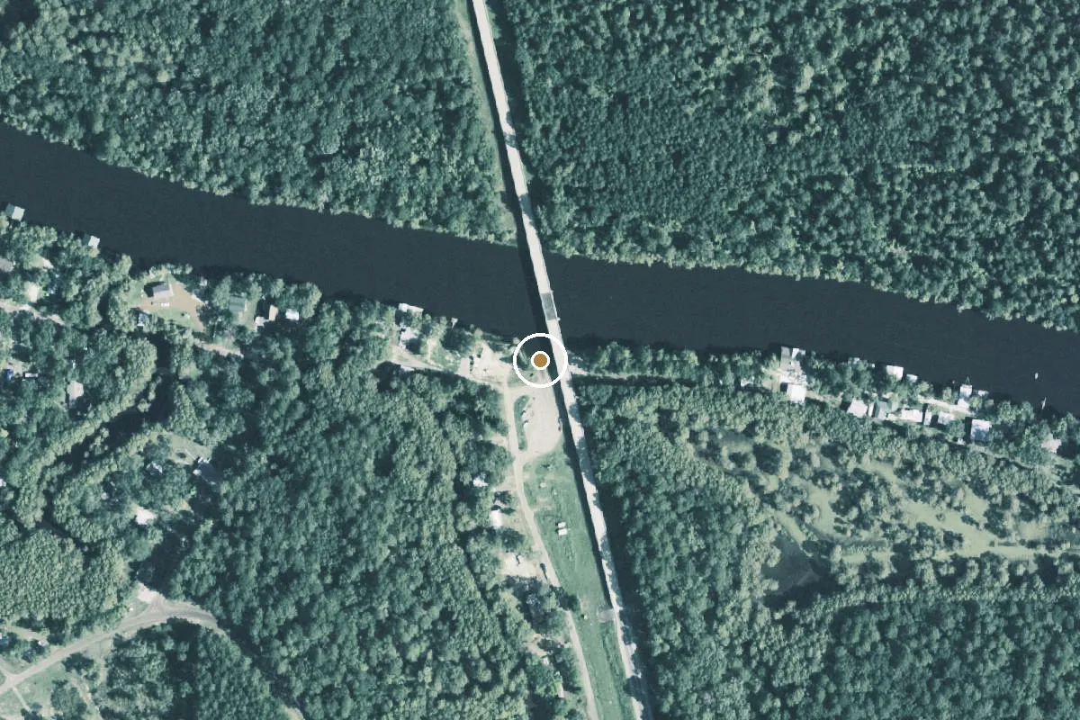 Aerial view of Caddo Lake Boat Ramp