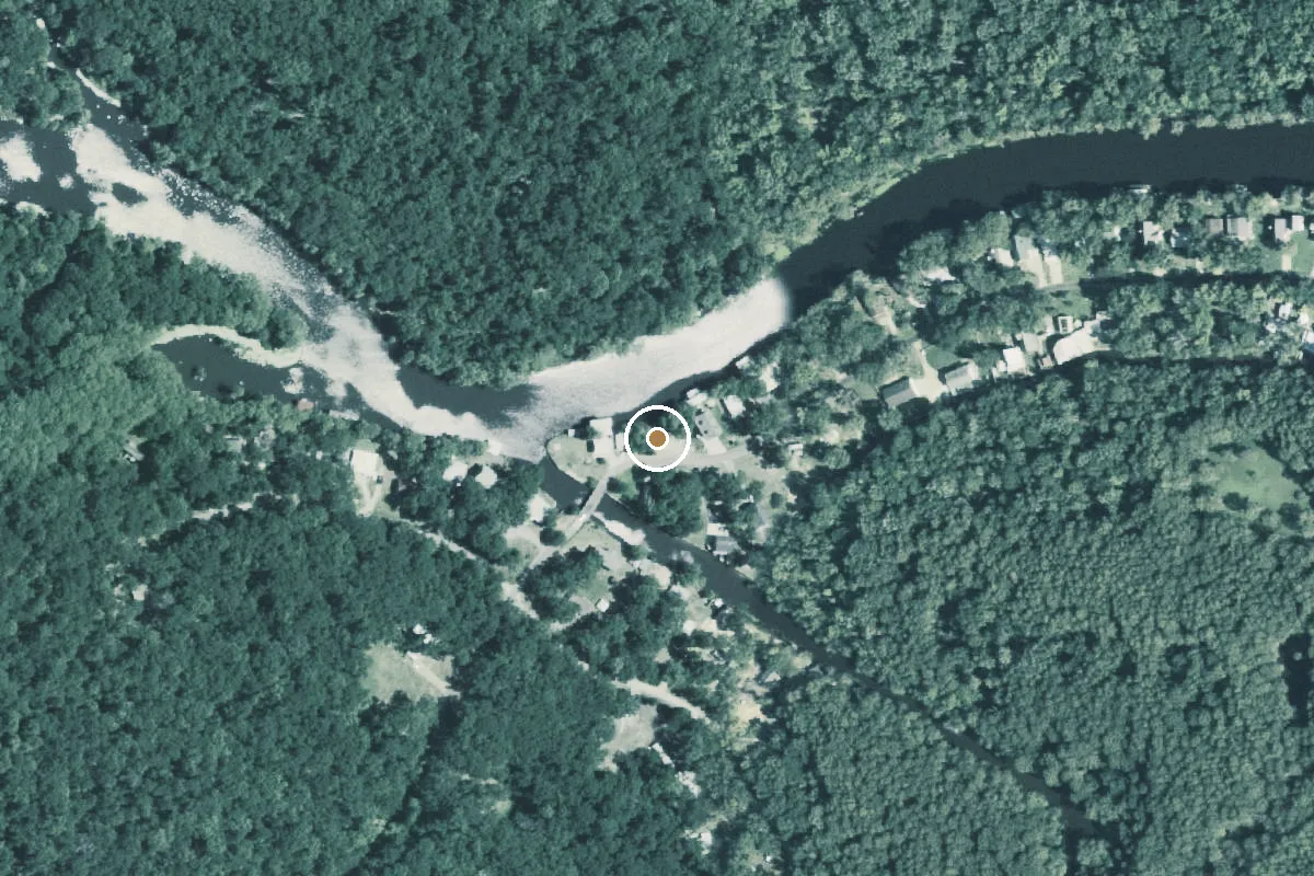 Aerial view of Caddo Lake Wildlife Management Area Boat Ramp