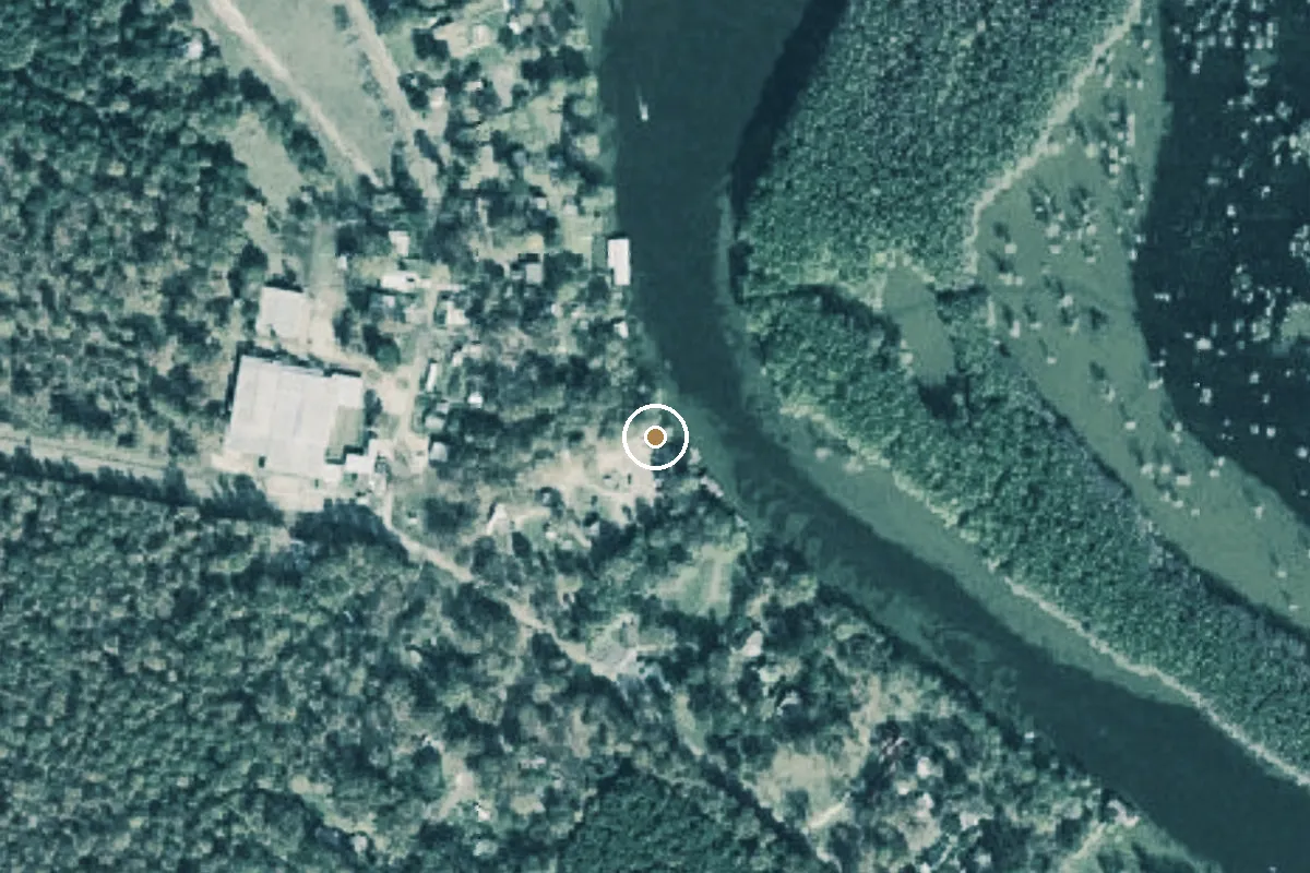Aerial view of Caddo Lake Wildlife Management Area Boat Ramp