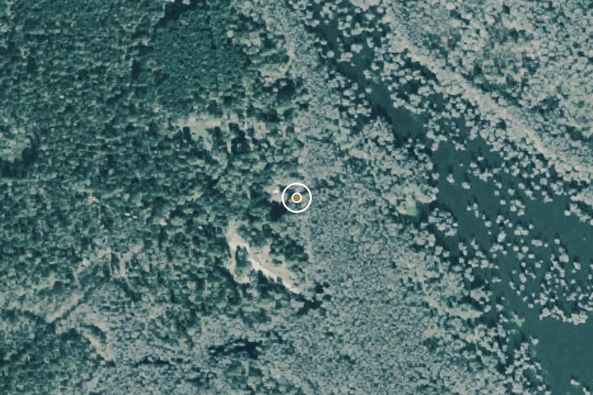 Aerial view of Caddo Lake Wildlife Management Area Boat Ramp