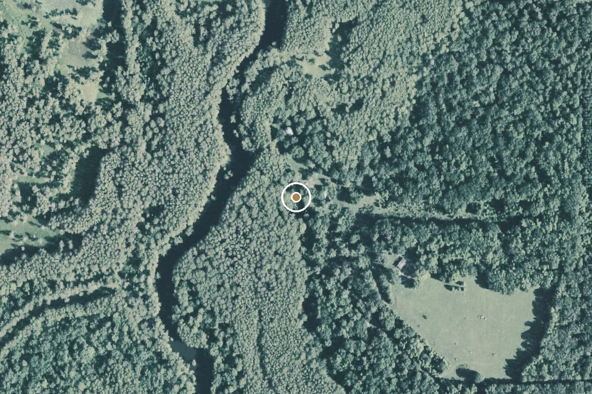 Aerial view of Caddo Lake Wildlife Management Area Boat Ramp