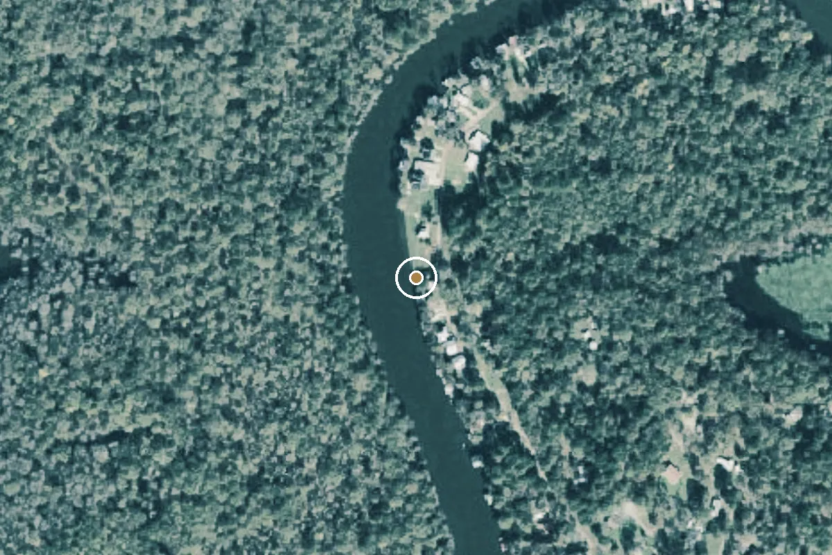 Aerial view of Caddo Lake Wildlife Management Area Boat Ramp