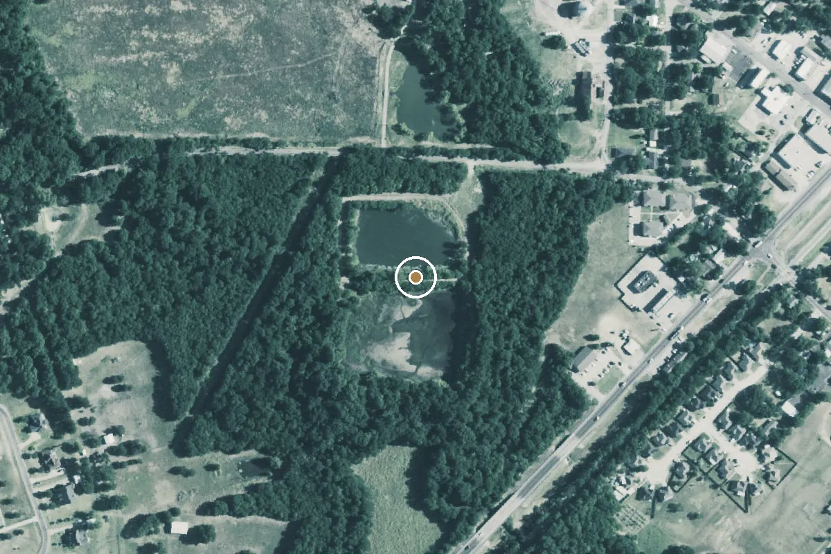 Aerial view of Caddo Mills City Lake #2 Boat Ramp