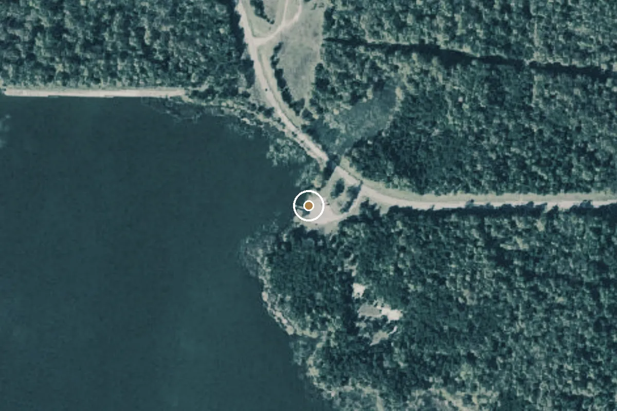 Aerial view of Caddo National Grassland Boat Ramp