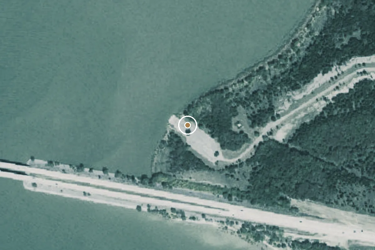 Aerial view of Caddo Park Boat Ramp