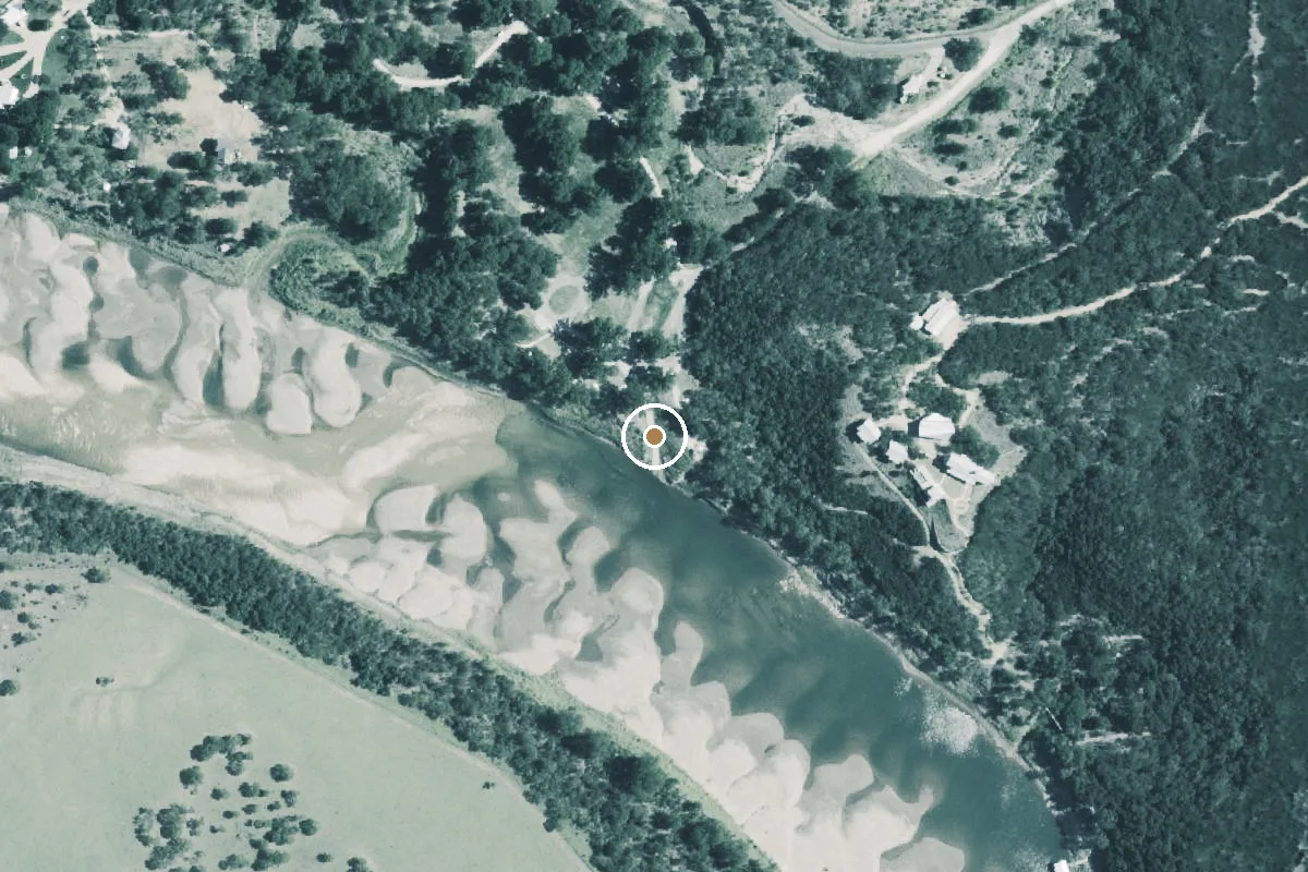 Aerial view of Camp Creek Park Boat Ramp