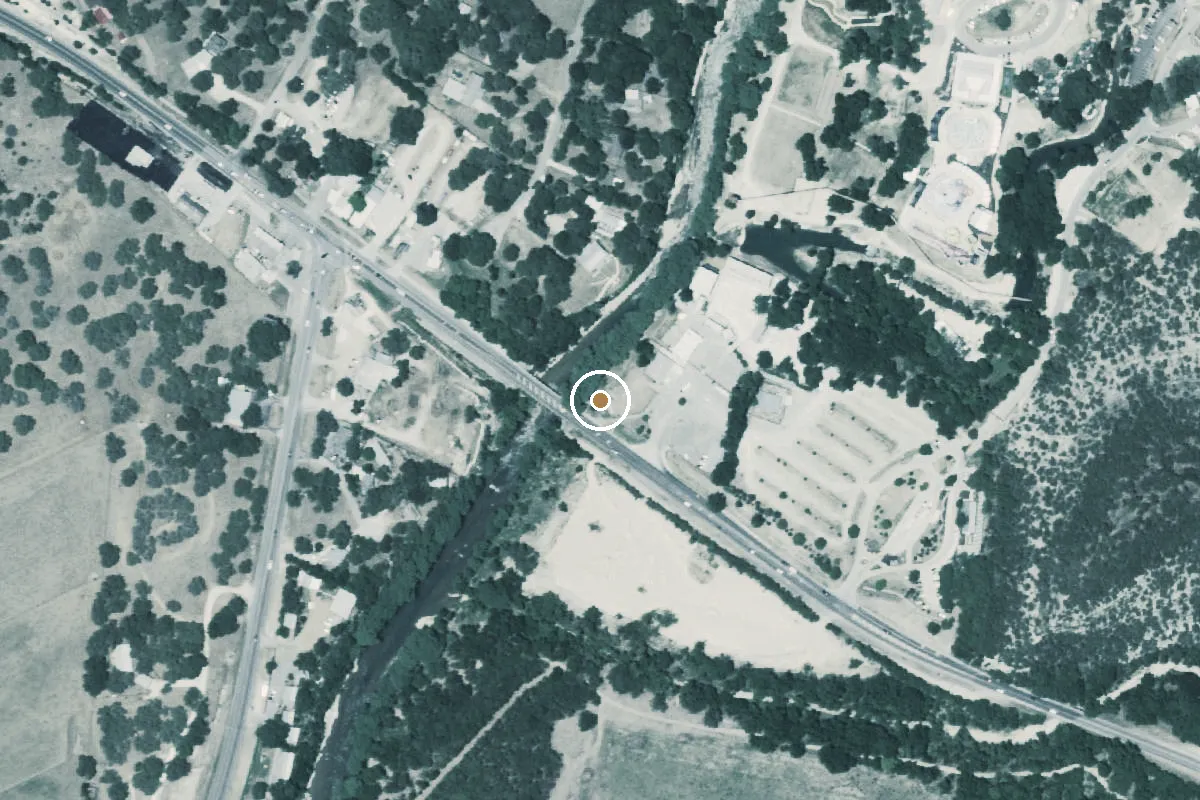 Aerial view of Camp Fimfo Texas Hill Country Boat Ramp
