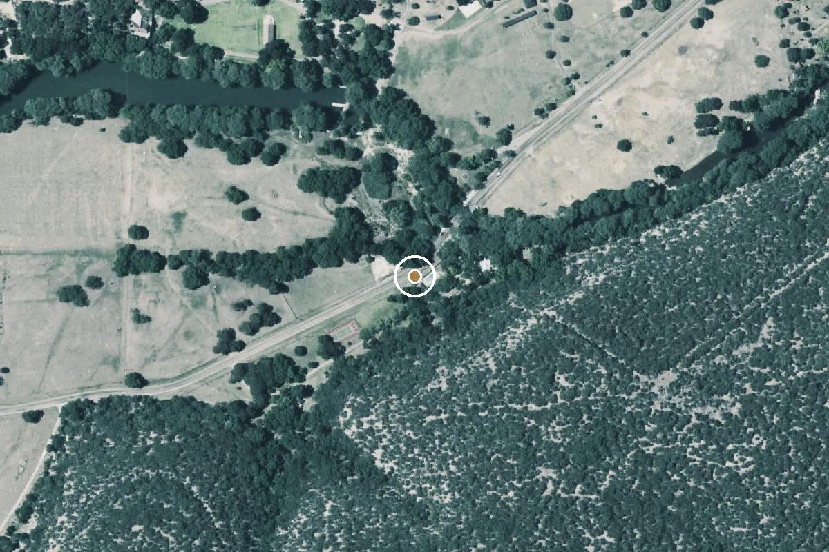 Aerial view of Camp Waldemar Boat Ramp