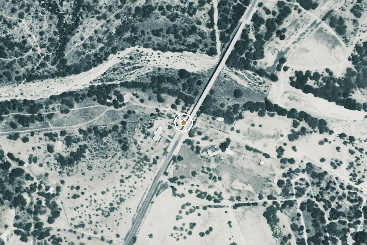 Aerial view of Campwood Creek Boat Ramp