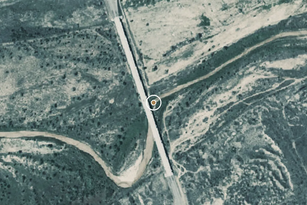 Aerial view of Canadian River Boat Ramp