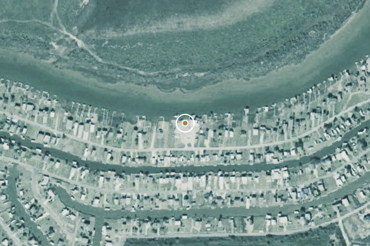 Aerial view of Caney Creek Boat Ramp
